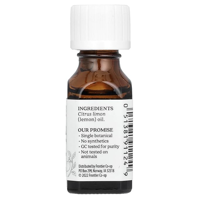 Aura Cacia Essential Oil Lemon, 0.5 oz.