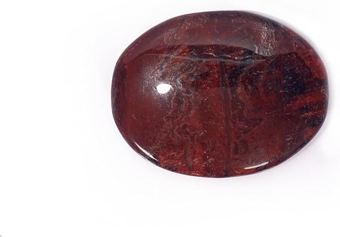 L PEDRA & CRYSTAL Worry Stone A Handheld Comfort to Ease Stress, Enhance Focus, and Promote Inner Peace (Red Tiger Eye Worry Stone)