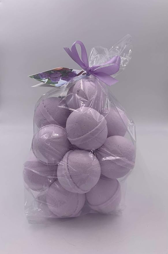 Spa Pure Lavender Vanilla Bath Bombs - Made with Shea Butter - Ultra Moisturizing and Best for All Skin Types - Each 1 oz - (14 Count in Pack 1)