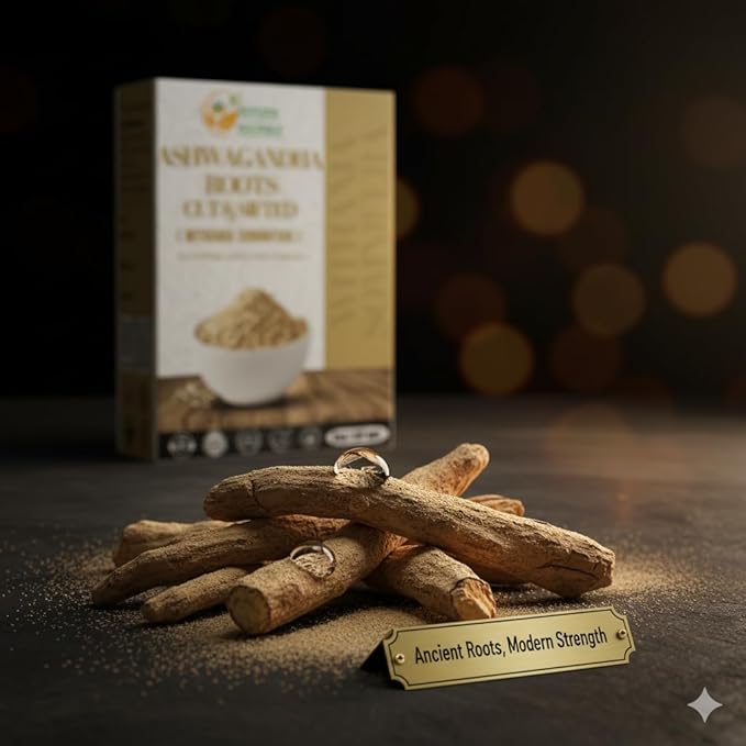 Herbs Botanica Ashwagandha Root Tea Loose Leaf for Herbal Tea, Ashwagandha Tea Herb Supplements, Withania Somnifera for Immune Support and Strength 3-5 mm Cuts Size 8 Oz Package