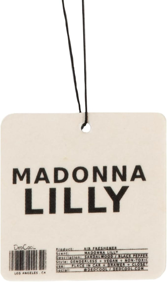 DedCool Air Freshener | Madonna Lilly | For Cars, Closets & Drawers | Hanging Odor Eliminator | Long-Lasting Scent Infused with Essential Oils | Vegan, Non-Toxic, Cruelty-Free Fragrance For All