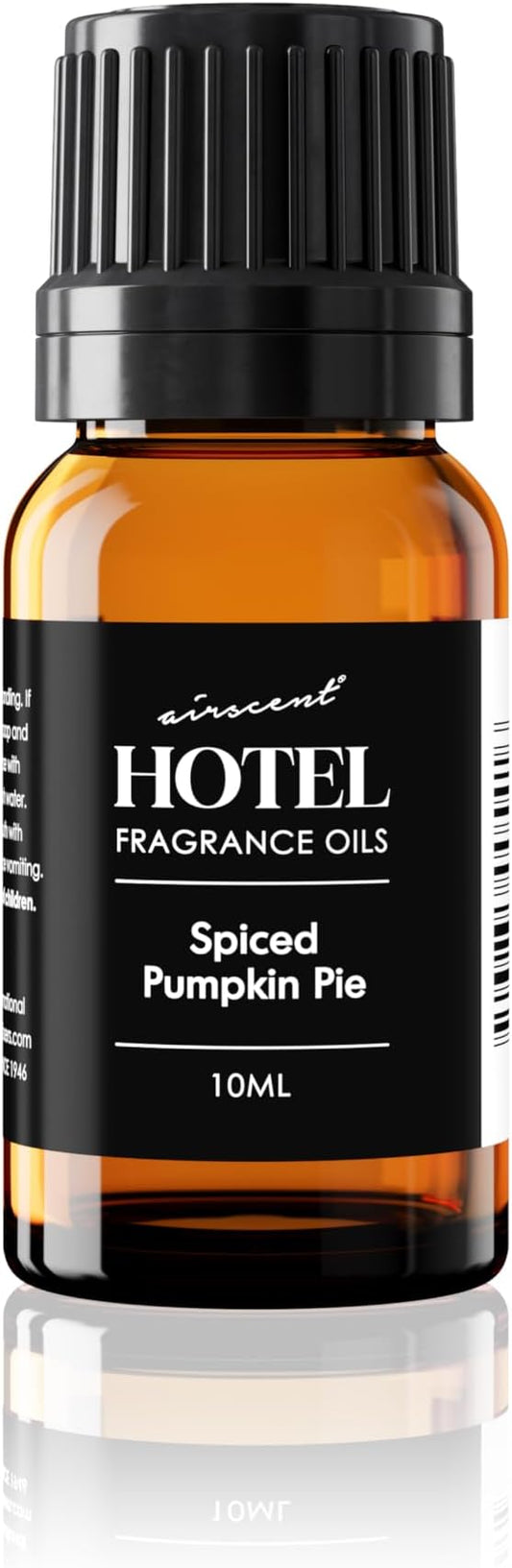 AirScent Spiced Pumpkin Pie Holiday Diffuser Oil - Premium Pumpkin Spice Holiday Fragrance Oil for Ultrasonic and Waterless Diffusers and Crafting - 10ml, .34 fl oz Glass Dropper Bottle