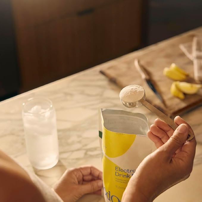 GOODONYA Organic Hydration Electrolyte Drink Mix, Certified Organic Hydration Powder, Non-GMO, Biochecked Glyphosate Free, Low Sugar, Lemonade Flavor, No Artificial Flavors, 20 Servings