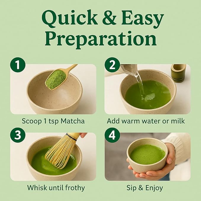 Herbal Cup Tea Organic Japanese Matcha Ashwagandha Shatavari, 2oz