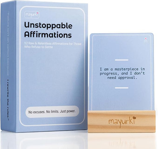 UNSTOPPABLE Affirmation Cards – 52 Bold Mindset Quotes for Ambitious Women, Men Entrepreneurs & High Achievers – Motivational Gift for Her, Him, Boss, or Relentless Dreamer
