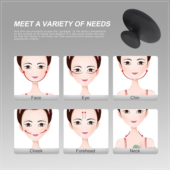 Healifty 2Pcs Mushroom Massage Hot Stones Warmer Basalt Bian Stone Guasha Tools Volcanic Rocks for Spa Relaxing Healing 2.16 X 2.16 X 1.49 Inch