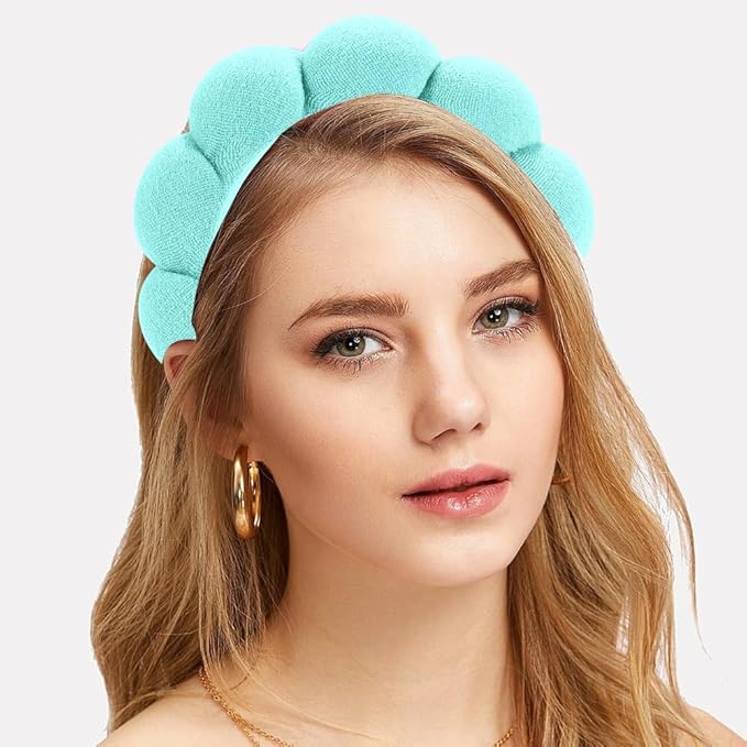 Spa Headbands - Terry Cloth Face Wash, Facial Makeup, Skincare and Mask Treatment Headbands