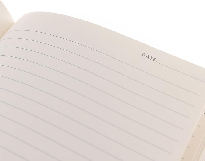 Graphique Pretty Bow Vegan Leather Journal, Diary Notebook for Writing, 192 Lined Pages, La Petite Press Collection, 6” x 8”