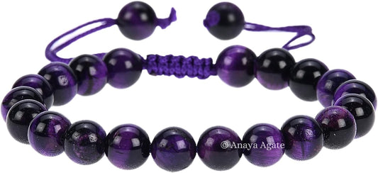 Energy Protection Crystal Handmade Adjustable Bead Bracelet Perfect for Men, Women’s Gift - Gemstone Healing Stretch Bracelet Pulsera Para Hombre Mujer Stocking Stuffer