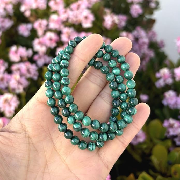 Adabele 1pc Natural Stretch Gemstone Bracelet 6mm (0.24 Inch) Bead 7" 7.5" 8 inch Healing Crystal Quartz Energy Chakra Jewelry Women Birthday Gift