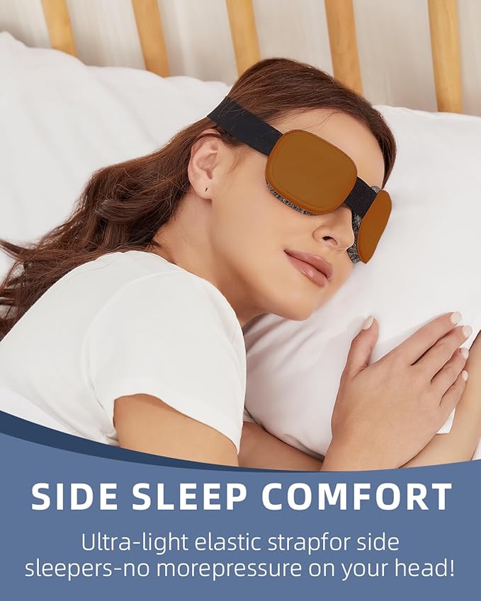 3D Sleep Mask for Women Men,Sleep Mask for Cpap Users Adjustable 100% Light Blocking,Eye Mask for Dry Eyes,Blind Fold for Side Sleeper Travel