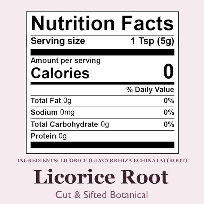 Organic Positively Botanicals Company, Licorice Root, Herbal Tea Loose Leaf Botanical, 4 Ounce