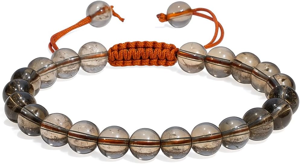 Energy Protection Crystal Handmade Adjustable Bead Bracelet Perfect for Men, Women’s Gift - Gemstone Healing Stretch Bracelet Pulsera Para Hombre Mujer Stocking Stuffer