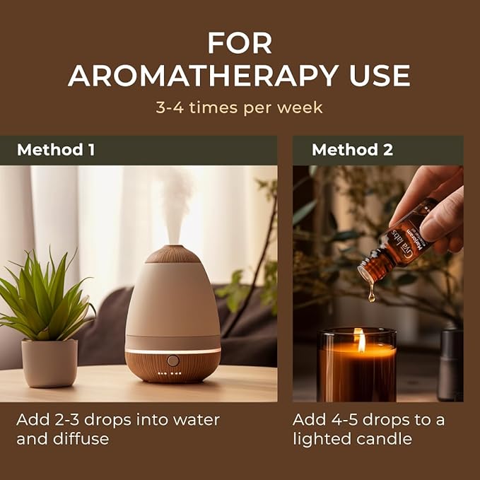 Gya Labs Marjoram Essential Oil - 0.34 Fl Oz - for Hair, Skin, Diffuser, Aromatherapy & DIY Candle Making Scent