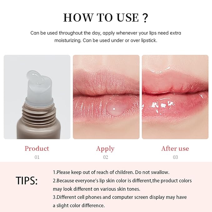 4 Colors Butter Lip Balm Lip Tint Hydrating Lip Gloss, High Shine Nude Color Hydrating Finish Lip Glow Oil (4 Flavors)