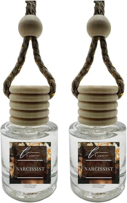 Car Air Freshener Diffuser – 2 Pack Hanging Air Freshener Diffuser (.34 Oz, Narcissist)