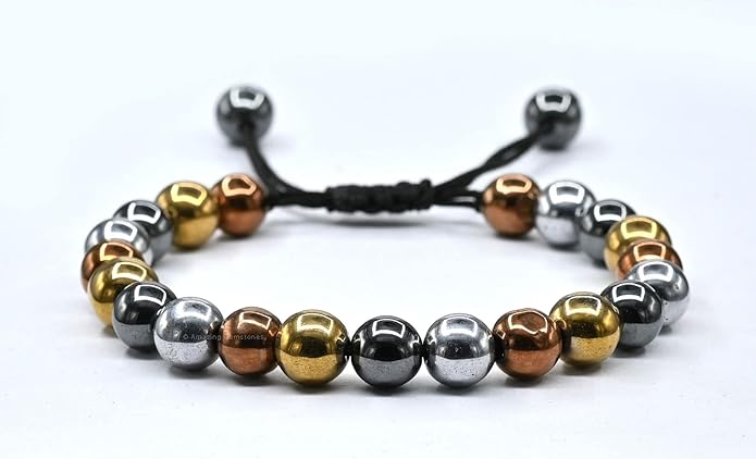 Natural Healing Crystal Bracelet for Women - Mens Bracelet Energy Balancing Gemstones Set - Adjustable Stone Bead Bracelet for Men and Women - Chakra Crystal Therapy Accessory, Meditation