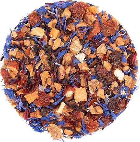 Denise's Fine Tea, USDA Organic, Blue Eyes, Herb and Fruit Tea, Caffeine-Free, Loose Leaf (100g)