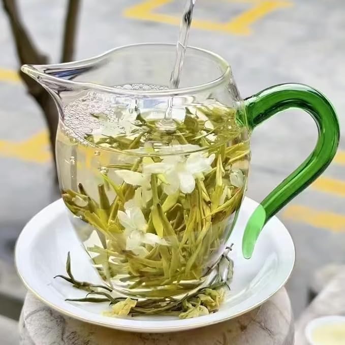 Silver Tip Jasmine Green Tea – Delicate Loose Leaf Tea with Jasmine Scent – 180g / 6.3oz – 茉莉白毫