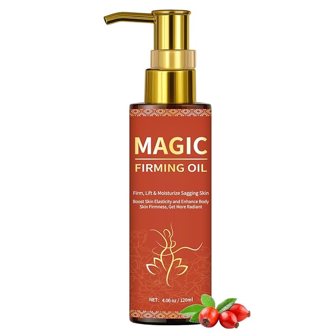 Magic Firming Oil Luxury Tightening Body Oil Full Body Use, Hydrate & Nourish Dry Skin, Fast-Absorbing and Non-Greasy with Sweet Almond Oil & Collagen for Women 3.38 oz