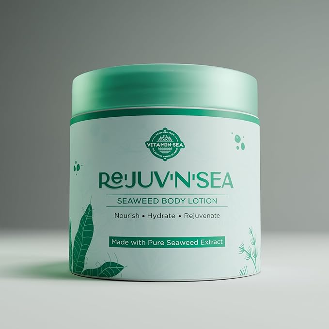VITAMIN SEA Rejuvensea Seaweed Body Lotion, Triple Blend Maine Seaweed - Nourishing Moisturizers For All Type Skin with Vitamin E, Aloe Vera and Shea Butter, Made from Maine Coast Seaweed - 4 oz