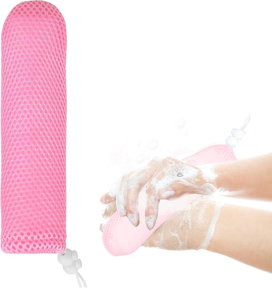 Long Handle Bath Brush, Anti-Slip Curve Handled Bath Body Brush, Back Scrubber for Shower, Easy Reach for Seniors, Suitable for Elderly/Pregnant Aid Bathing & Shower(Not Include Brush Handle)