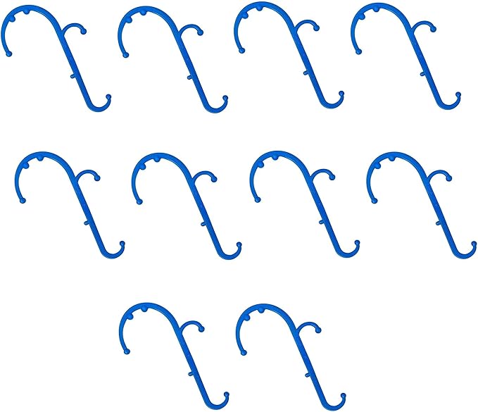 Mount Plus MP005 Back Massager Handheld Tool | Back and Neck Massager | Trigger Point Therapy Self Massage Tool | Fibromyalgia Pain Relief (10 Pack Blue)