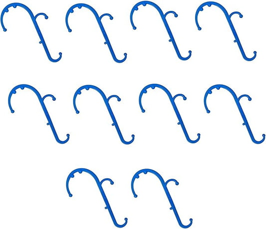 Mount Plus MP005 Back Massager Handheld Tool | Back and Neck Massager | Trigger Point Therapy Self Massage Tool | Fibromyalgia Pain Relief (10 Pack Blue)