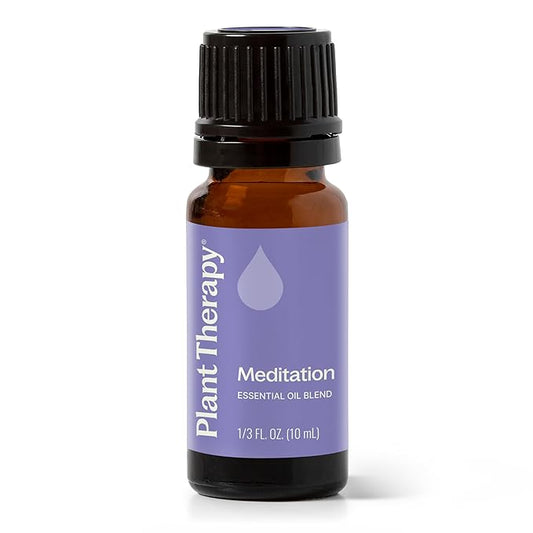 Plant Therapy Meditation Essential Oil Blend 10 mL (1/3 oz) 100% Pure, Undiluted, Therapeutic Grade