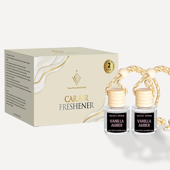 Car Air Freshener Hanging 2 Pack, Air Freshener Diffuser for Cars, Air Fresheners Diffuser oil For Car,Car Air Freshener For Women