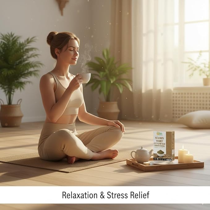 Herbs Botanica St. John’s Wort 4 oz | Premium Dried St. John Wort Herb Cut & Sifted | Perfect for Herbal Tea, Tinctures & DIY Remedies | Natural Dried Herb for Various Uses