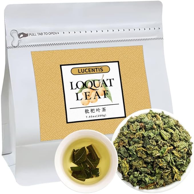 Loquat Leaf Tea 200g (7oz) – Traditional Herbal Loose Leaf Tea, Soothing & Caffeine-Free, 枇杷叶茶