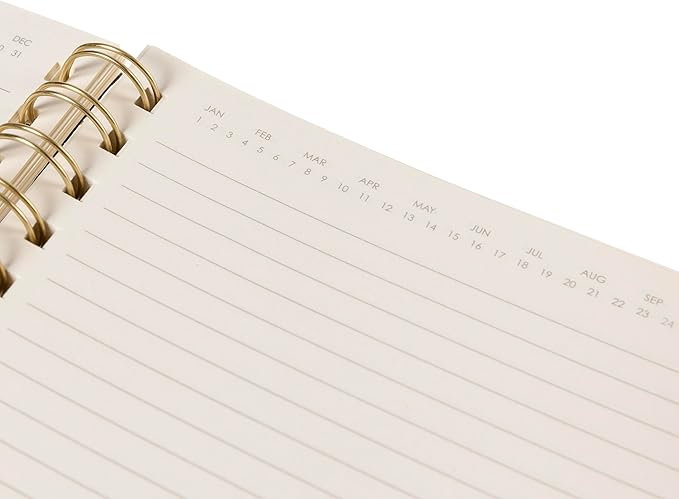 Graphique Apollo Vegan Leather Journal, Spiral Notebook for Writing, 192 Lined Pages, 6” x 8”