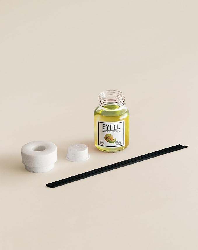 EYFEL Reed Diffusers for Home – Melon Reed Diffuser Set 4.05 fl oz Oil Diffuser Sticks, Bathroom Diffuser, Home Fragrances, Scented Sticks, Home Decor