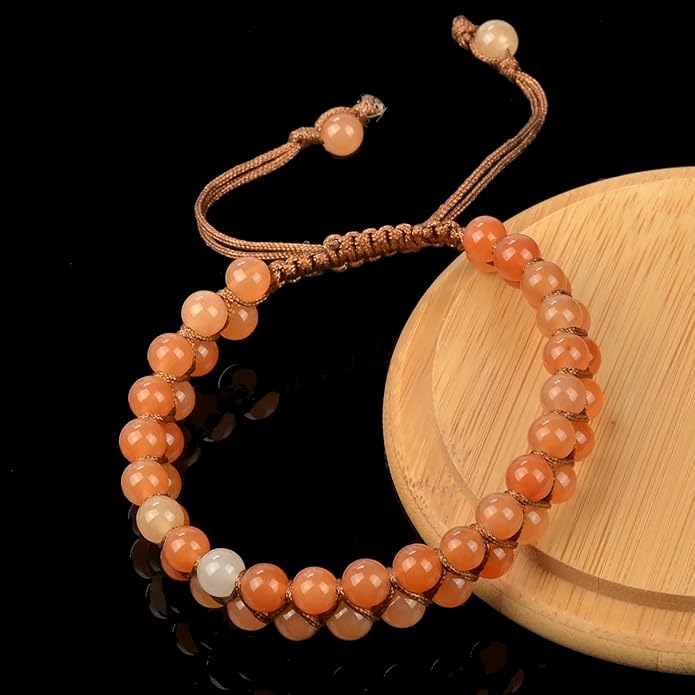 MASSIVE BEADS Double Layer Natural Chakra Healing Power Crystals Macrame Bracelet Yoga Stone Beads Gemstone Meditation Relax Anxiety Bangle for Unisex Women Men