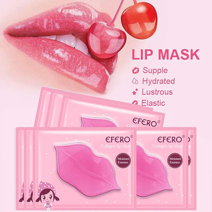 30 Pack Collagen Crystal Lip Masks and Gold Under Eye Masks Natural Moisturizing Gel Anti-Aging Anti Chapped Hydrating Reducing Puffiness Dark Circles and Wrinkles Lip Eye Pads for Women Men