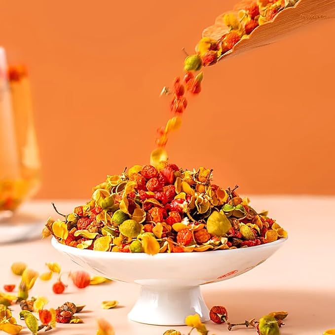 Albizia Flower 3.5OZ. Hehuan flower Teadried acacia flower HE HUAN HUA Loose Leaf Tea