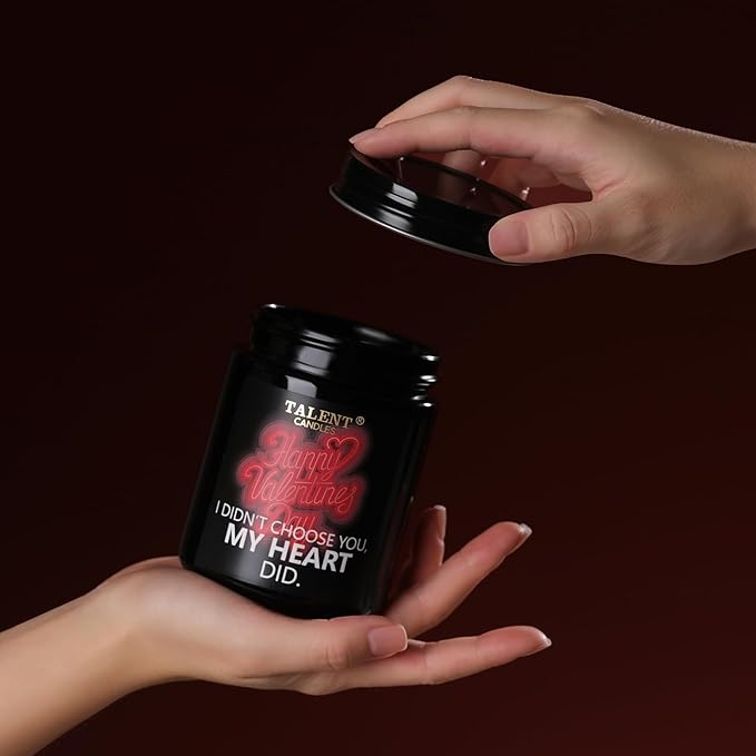 Anniversary Candle Gifts | Natural Soy Candle for Men Women Birthday | Ideal Gift for Christmas Valentine's Day | Sweet Peach & Rose Scented Candles