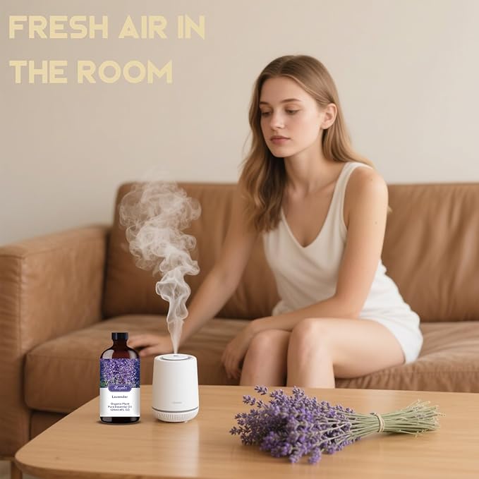 Lavender Essential Oil-Lavender Fragrance Oil 4.33oz (130ml)-100% Pure Natural Scent for Diffusers, Candles, Soap Making & Aromatherapy-Relaxing Home & Gift Essential Oil for Bath, Massage