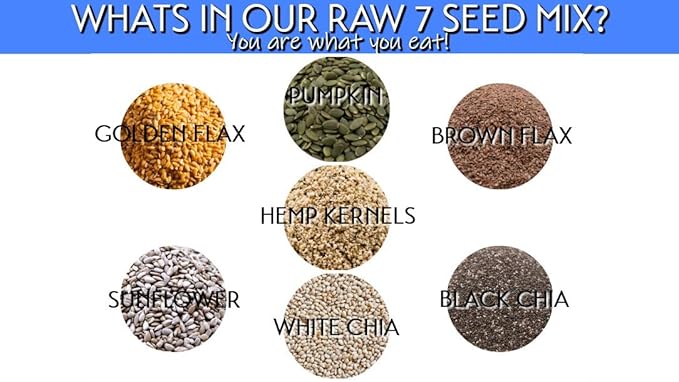 GERBS Raw Super 7 Seed Snack Trail Mix 4 LBS. | Top 14 Food Allergy Free | Resealable Bulk Bag | Made in USA | Raw Pumpkin | Sunflower | Brown & Golden Flax | Black & White Chia | Hemp | Gluten Free