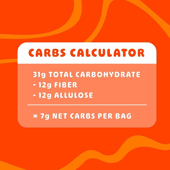 Blobs Gummy Candy 2g Sugar Healthy Gummies - Low Net Carb & Low Calorie - No Sugar Alcohols, Vegan, Gluten Free, No Dyes -1.8 oz per bag (Pack of 6) - Orange Peach Flavor