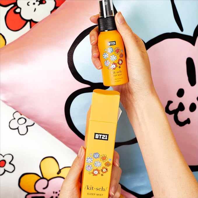 Kitsch Sleep Mist Pillow Spray - Calming Lavender Room Spray | Sleep Spray for Pillows | Fabric Spray for Relaxation & Bedroom Essentials | Lavender Spray for Sleep | Linen Spray, 2 oz