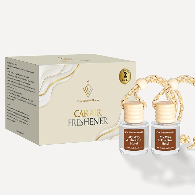 Car Air Freshener Hanging,Essential Oil Diffuser for Car,Hotel Scent Air Freshener, Long Lasting Car Air Freshener,Car Fresheners for Women, Made in USA