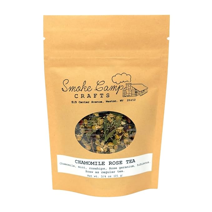 Smoke Camp Crafts Herbal Tea Blend - Chamomile Rose Tea, 3/4 oz (21 g)