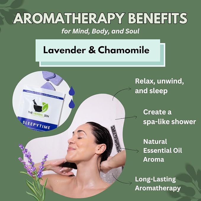 Lavender Shower Steamers Aromatherapy with Essential Oils, Made in The USA Shower Bombs, Shower Bomb Aromatherapy, Relaxing Gifts for Women, Spa Day Gifts, Birthday Gifts for Women and Men