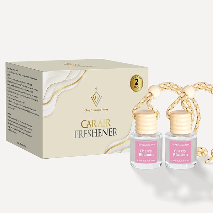 Car Air Freshener Hanging 2 Pack, Air Freshener Diffuser for Cars, Air Fresheners Diffuser oil For Car,Car Air Freshener For Women