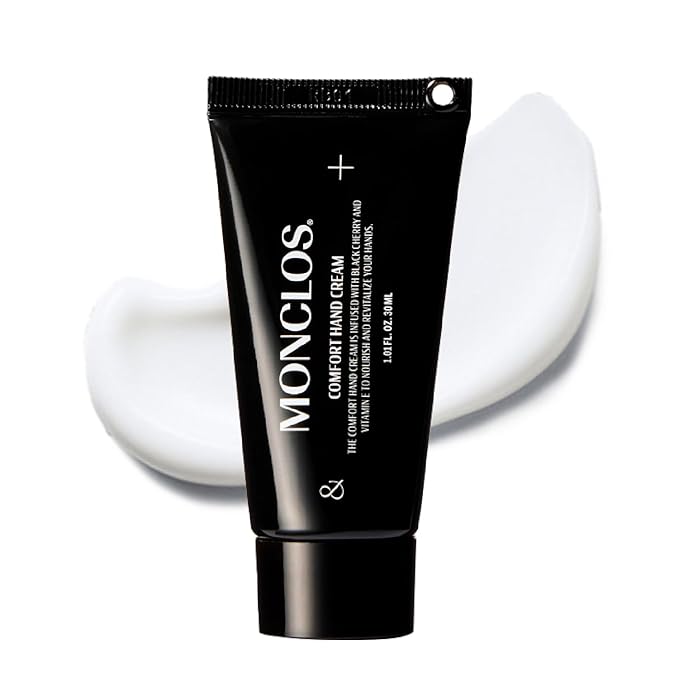 Comfort Hand Cream with Heart Keychain (1.01 fl oz) – Lightweight Moisturizer with Black Cherry Antioxidants, Shea Butter, and Almond Oil for Dry Skin