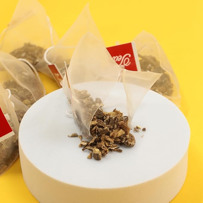 Jarteela Dandelion Root Tea - 2g Pyramid Bags, 50 Count - Raw, Non-GMO, Caffeine-Free