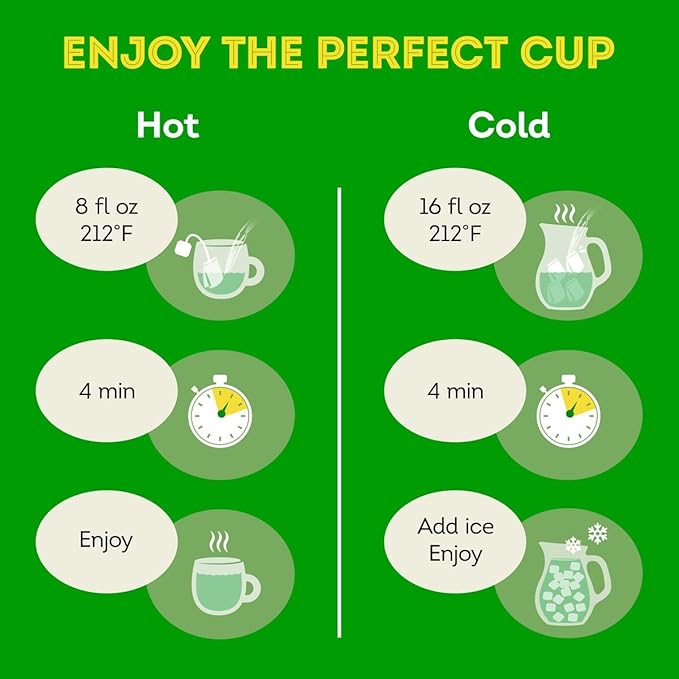 Lipton Peach Green Tea Bags, Flavored, Unsweetened Teabags for Hot Tea or Peach Iced Tea with Caffeine and Flavonoids, 20 Total Tea Bags (Pack of 3)