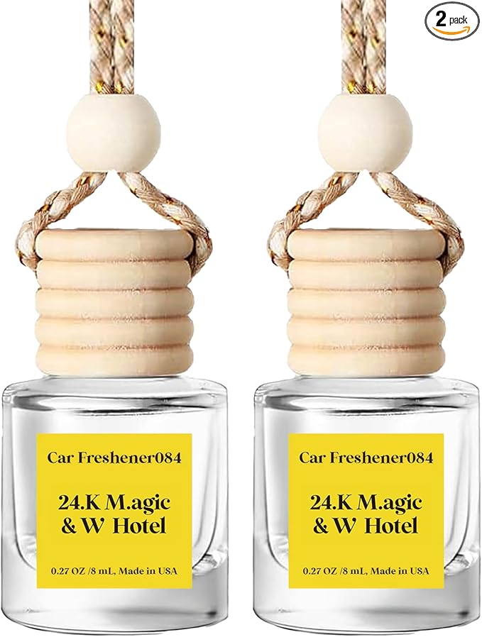 Car Air Freshener Hanging 2 Pack, Air Freshener Diffuser for Cars, Air Fresheners Diffuser oil For Car,Car Air Freshener For Women